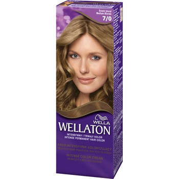 Vopsea de par permanenta Wella Wellaton 7/0 Medium Blonde, 110 ml Vopsea de par permanenta Wella Wellaton 7/0 Medium Blonde, 110 ml