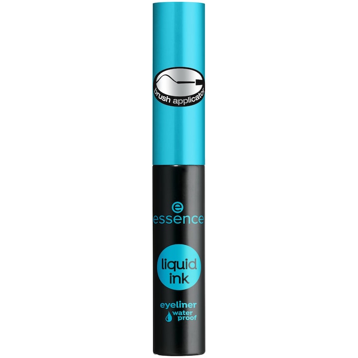 Tus pentru ochi rezistent la apa Essence liquid ink eyeliner waterproof 01, 3 ml