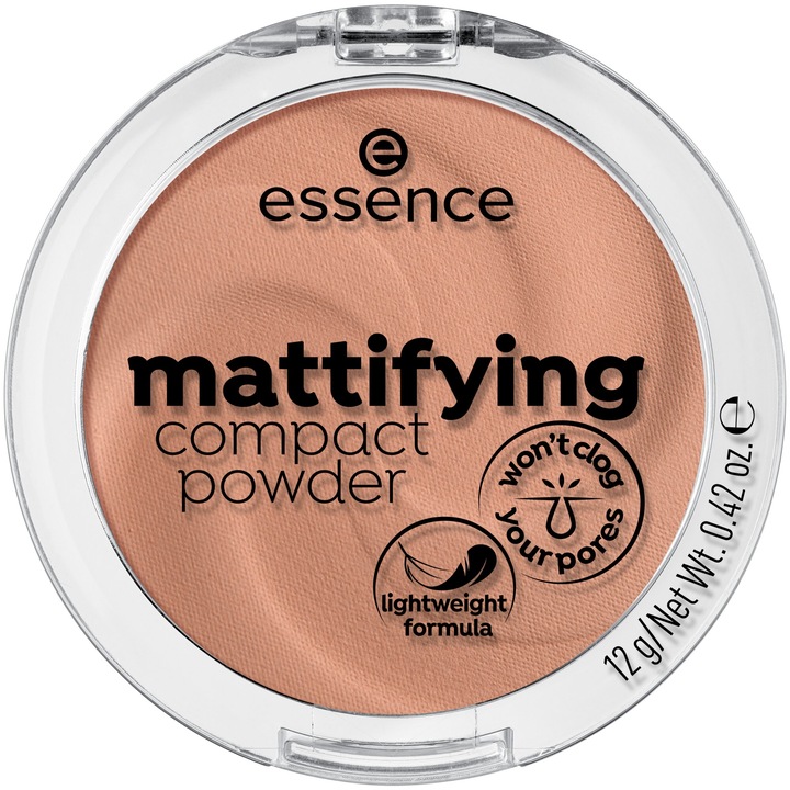Pudra matifianta pentru fata Essence mattifying compact powder 02, 12 g