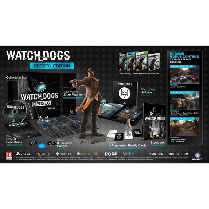 Joc Watch Dogs DedSec Edition + DLC X2 Single Player Pack pentru PC