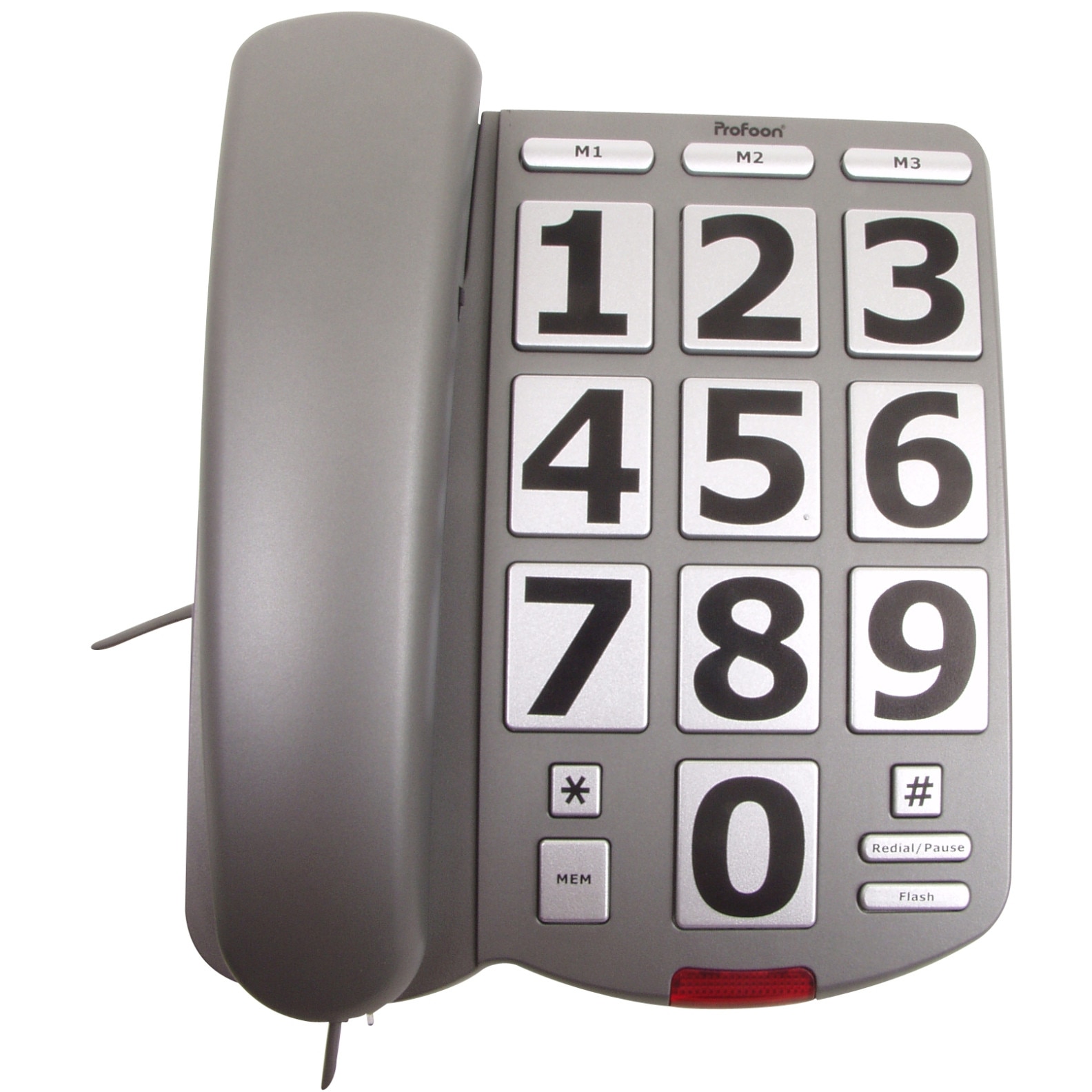 Recall whip Season Telefon fix pentru Seniori Profoon, Butoane mari si avertizare luminoasa -  eMAG.ro