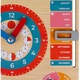 Jucarie educativa, ceas calendar pentru copii, din lemn