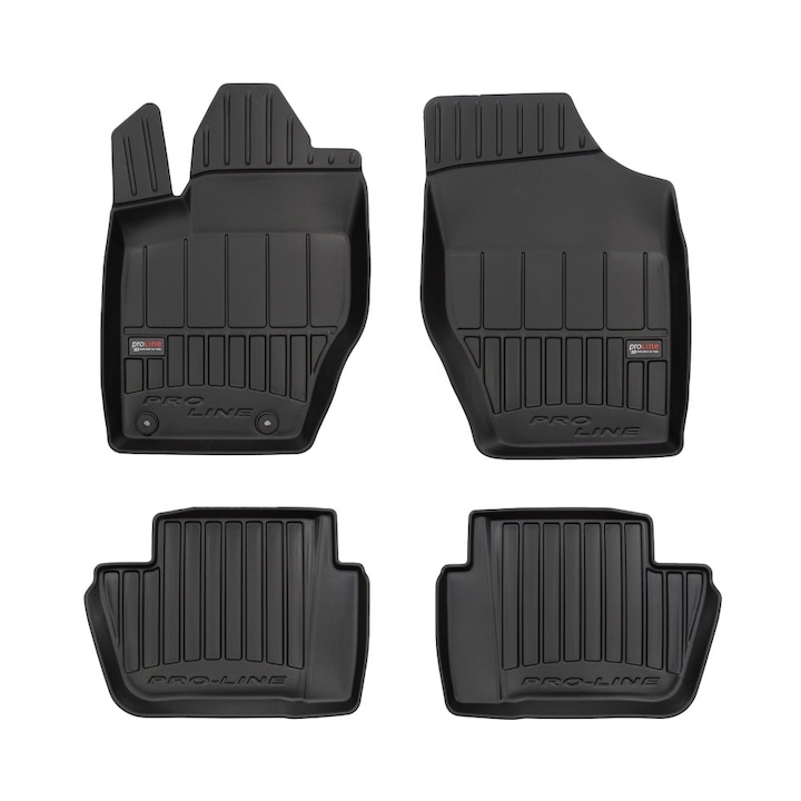 Комплект 5 гумени стелки, Frogum, 3D PRO-LINE, за Peugeot 307 2001-2008 Black Rubber