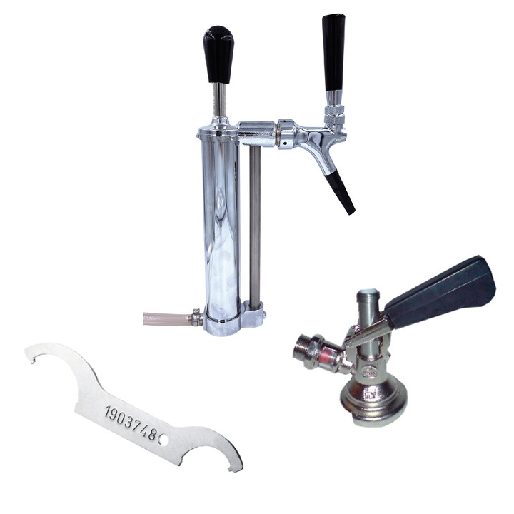 Piknik szivattyú készlet dugattyús szeleppel 3/4 kimenet Co2, kosár