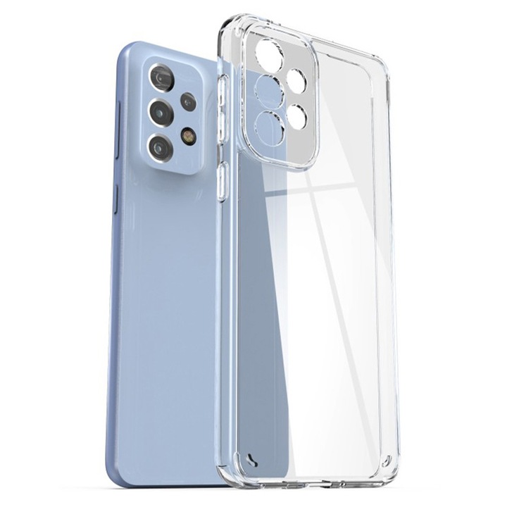 Husa de protectie pentru Samsung Galaxy A33 5G, Silicon TPU de 2mm, Transparent