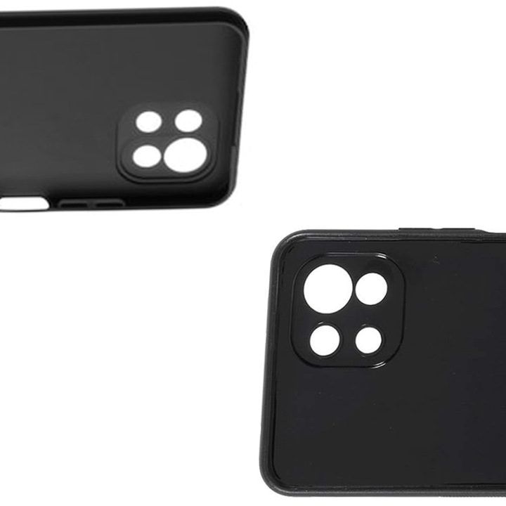 Xiaomi Mi 11 Lite védőtok, szilikon TPU, Ultra vékony védelem, fekete
