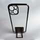 Силиконов калъф за Apple iPhone 13 PRO MAX, Стойка, Специален огледален дизайн, Optim Tech, Черен