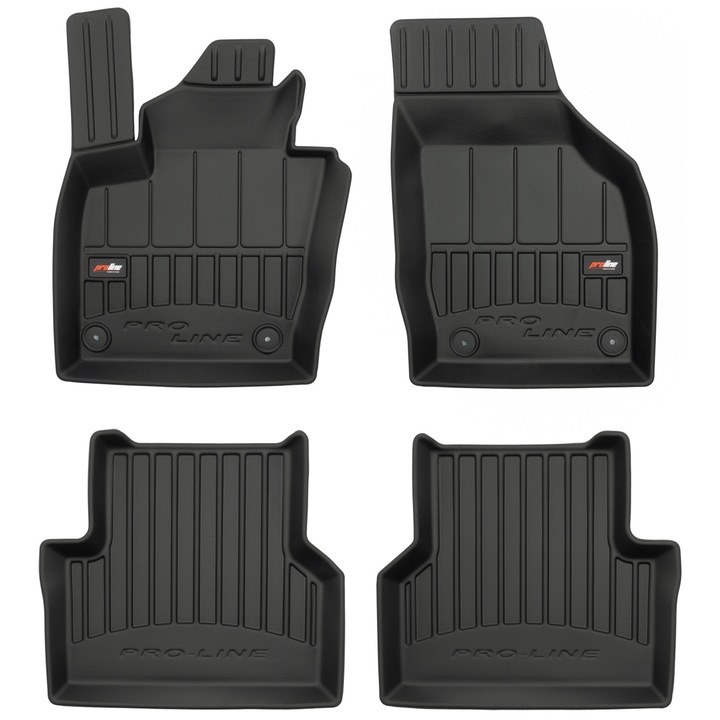 Set 4 Covorase auto Frogum ProLine din Cauciuc pentru Audi Q3 I 2011-2018 Negru