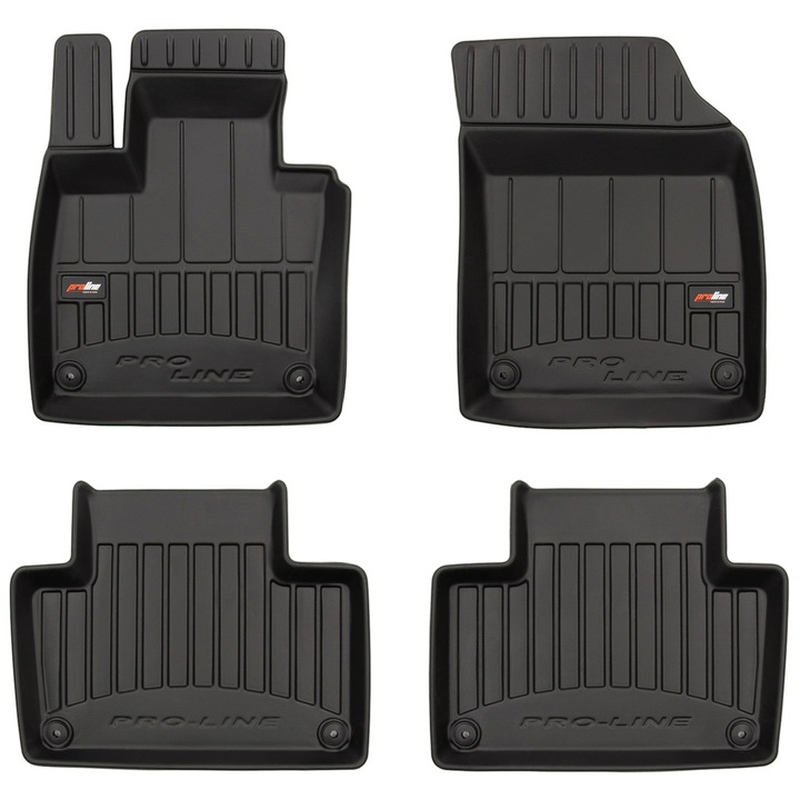 Set 4 Covorase auto Frogum ProLine din Cauciuc pentru Volvo XC90 II de la 2014 Negru