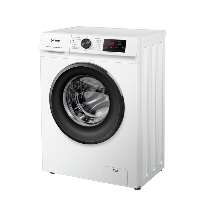 Gorenje WNHVB60SES előltöltős mosógép, 6 kg, 1000 f/p., 59.5 cm, E energiaosztály, Fehér