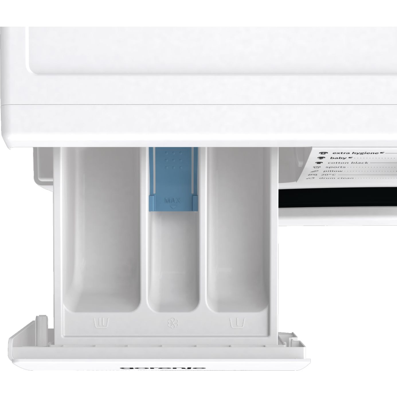 Masina de spalat rufe subtire cu incarcare frontala Gorenje WNHPI72SCS, clasa energetica C, 7 kg, Eco, 1200 rpm, alb