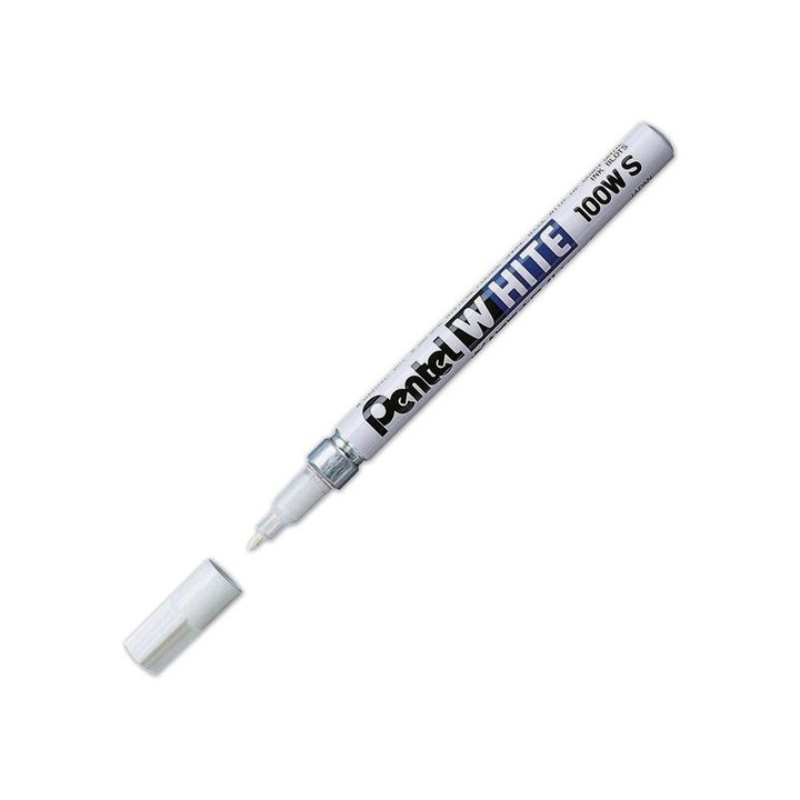 Pentel 113238 Pentel X100WS gömbhegyű fehér jelölő filc