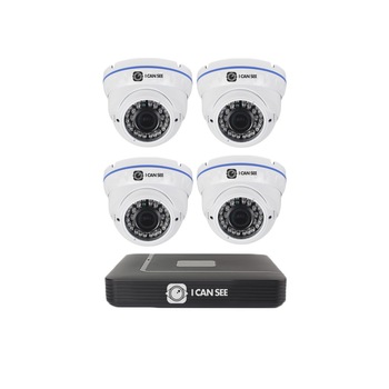 Kit supraveghere ICANSEE ICS-KU240-4AV, cu o camera de interior/ exterior, DVR 4 canale Full HD, 1 canal audio Kit supraveghere ICANSEE ICS-KU240-4AV, cu o camera de interior/ exterior, DVR 4 canale Full HD, 1 canal audio