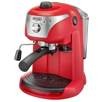 Espressor manual De'Longhi EC221.R, Dispozitiv spumare, Sistem cappuccino, 15 Bar, 1 l, Oprire automata, Rosu Espressor manual De'Longhi EC221.R, Dispozitiv spumare, Sistem cappuccino, 15 Bar, 1 l, Oprire automata, Rosu
