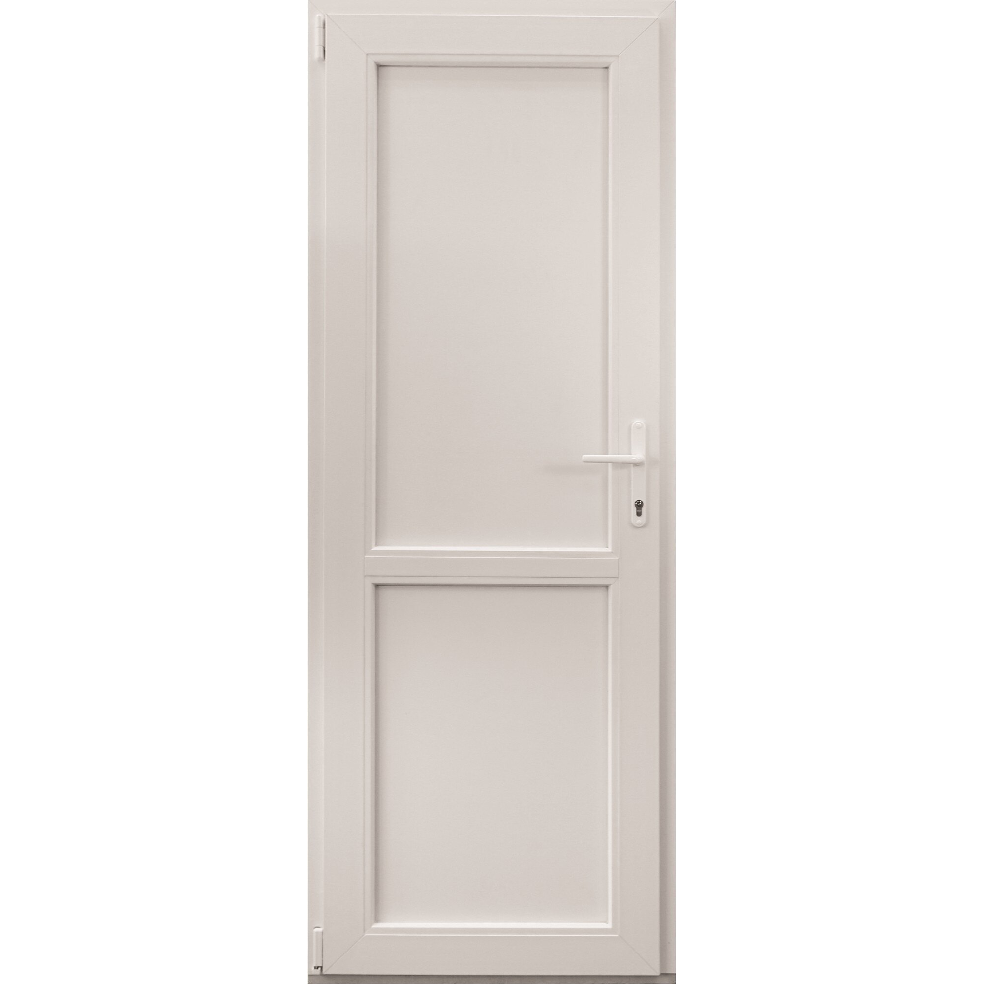 Usa pvc tehnica 86x204 plina alba stanga