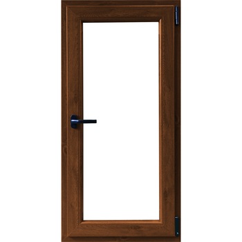 Fereastra pvc 4 camere, stejar auriu, 76x116 cm, dreapta Fereastra pvc 4 camere, stejar auriu, 76x116 cm, dreapta