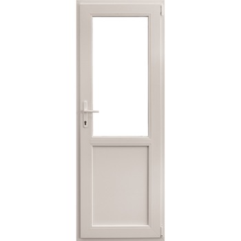 Usa pvc tehnica, 86x204 cm,2/3 sticla,alba, dreapta Usa pvc tehnica, 86x204 cm,2/3 sticla,alba, dreapta