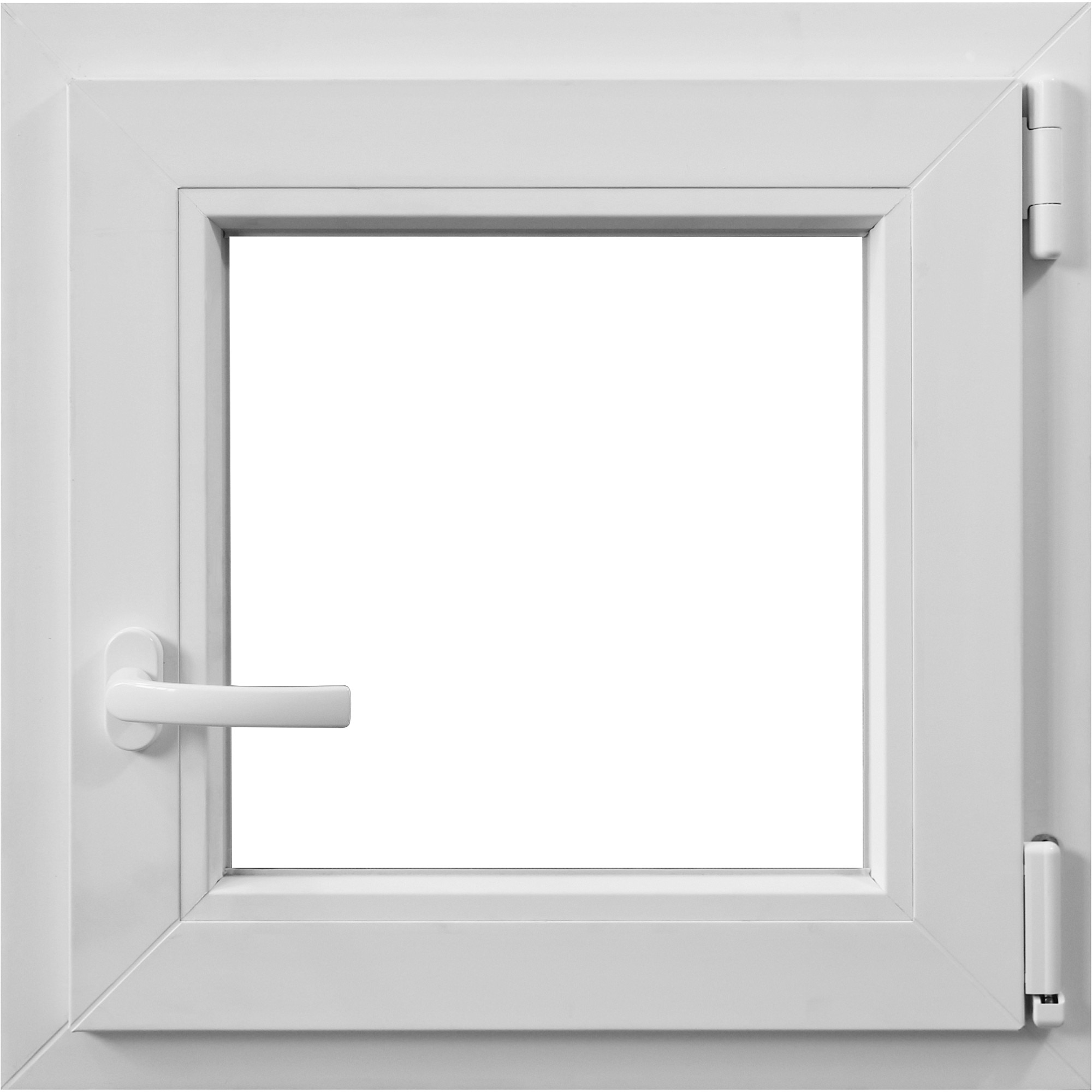 Fereastra pvc 4 camere alba, 56x56 cm dreapta
