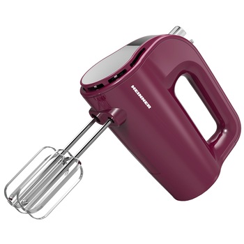 Mixer de mana Heinner Charm HM-350BGL, 350W, 5 Viteze, Decoratiuni Inox, Burgundy Mixer de mana Heinner Charm HM-350BGL, 350W, 5 Viteze, Decoratiuni Inox, Burgundy