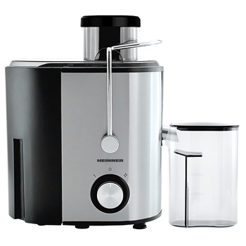 Storcator de fructe Heinner HSF-500S, 500W, Recipient pulpa 1.2l, Recipient suc 350 ml, 2 trepte de viteza, Inox Storcator de fructe Heinner HSF-500S, 500W, Recipient pulpa 1.2l, Recipient suc 350 ml, 2 trepte de viteza, Inox