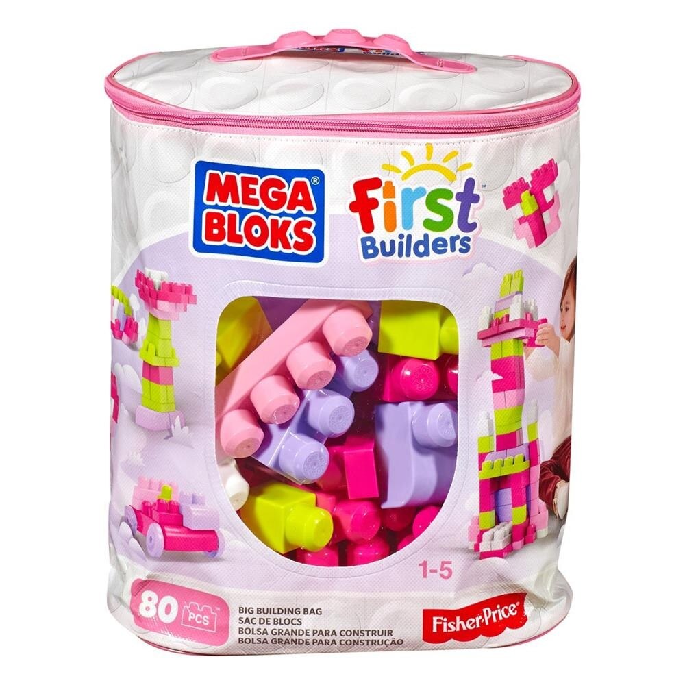 Set constructie Mega Bloks 80 de piese pentru fetite