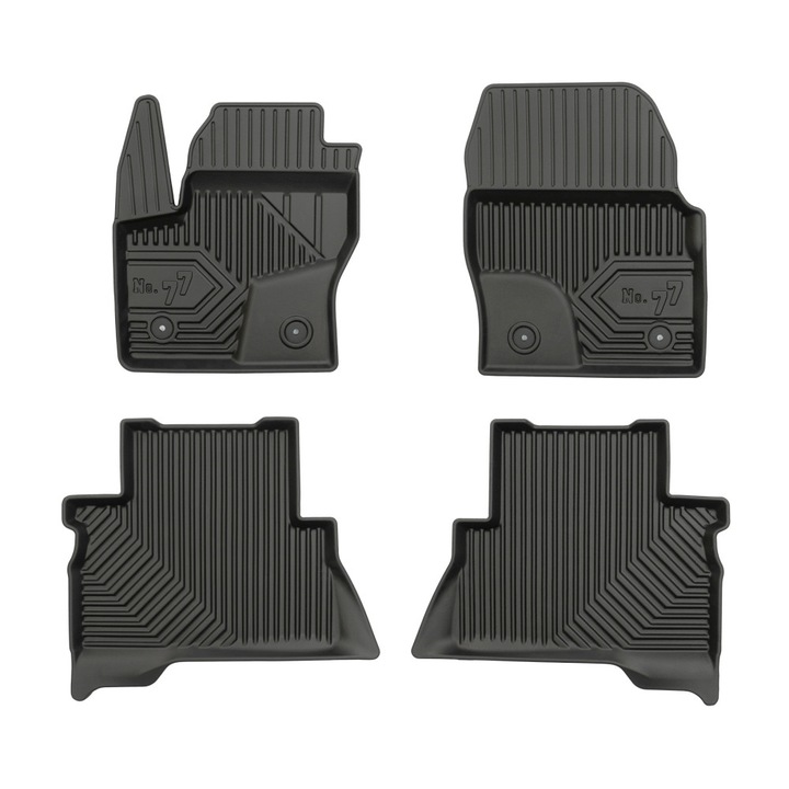 Комплект от 5 броя гумени стелки, Frogum, No.77, за Ford Escape III 2012-2019, Ford Kuga II 2013-2019 Черна гума