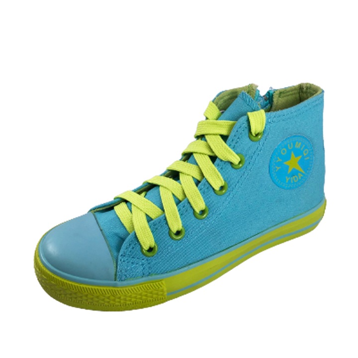 Adidasi copii Chippo Youth 51223, 30-34, Textil, High, Star, Albastru