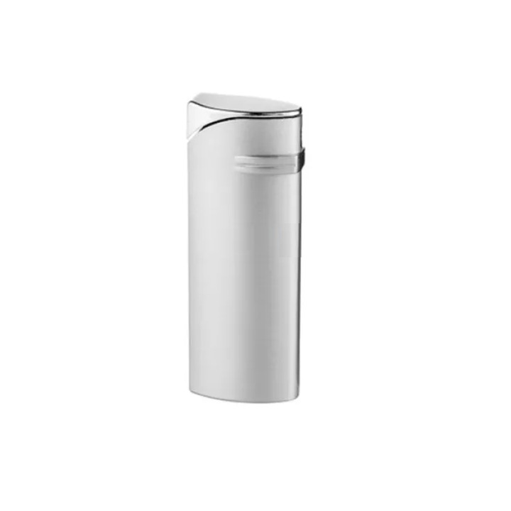 Bricheta Eurojet Pro cu reglaj al fluxului de gaz, otel inoxidabil, reincarcabila, gri