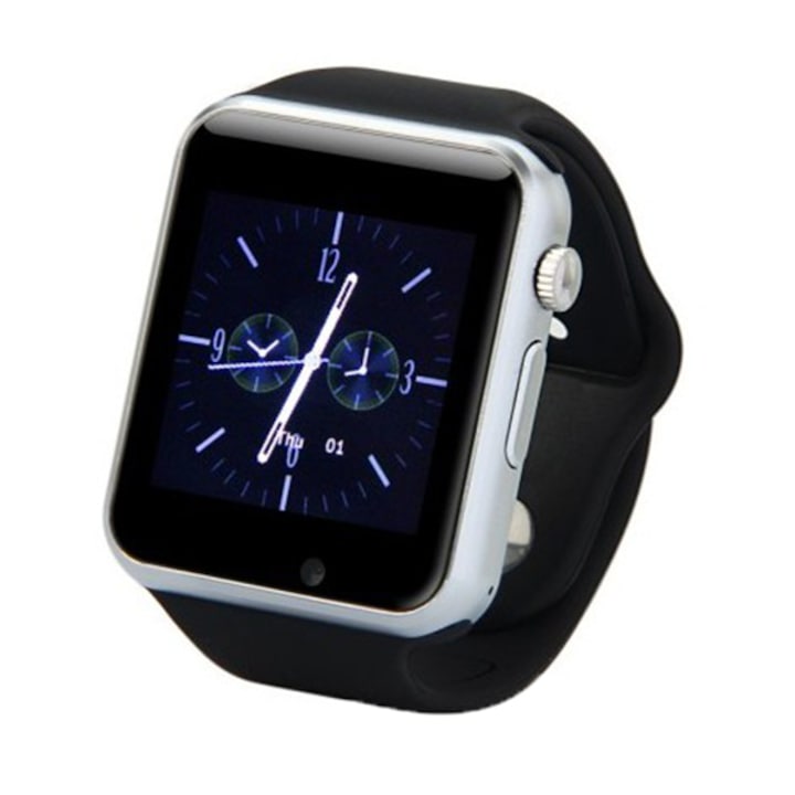 Часовник Smartwatch с GSM iUni A100i, Черен