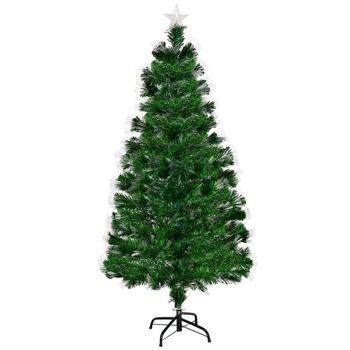 Brad de Craciun luminat cu fibra optica colorata, ProCart®, inaltime 210 cm Brad de Craciun luminat cu fibra optica colorata, ProCart®, inaltime 210 cm