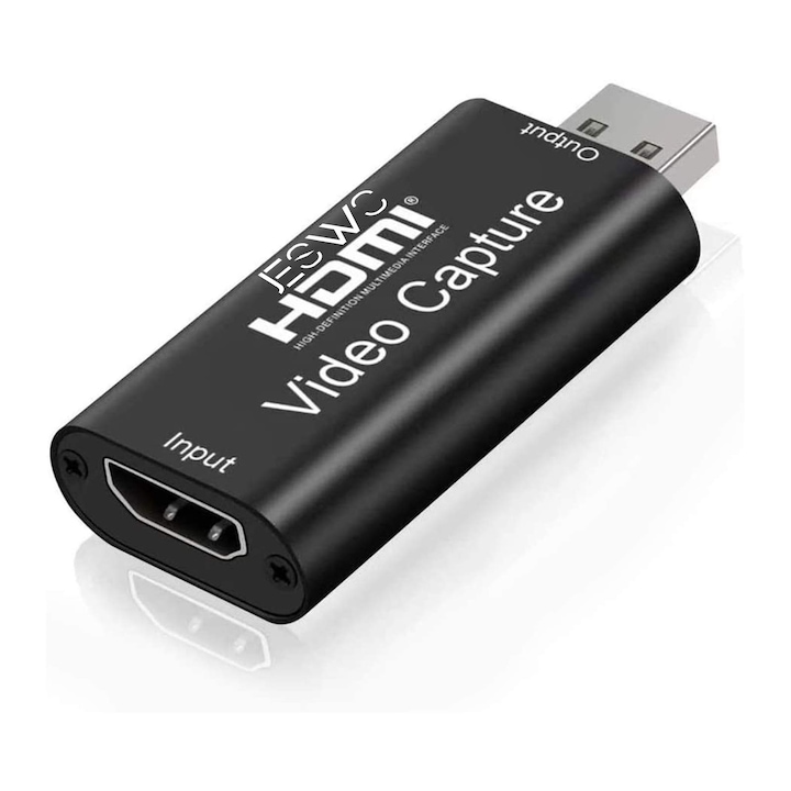 Placa de captura video, HDMI la USB 2.0, 1080P, Negru