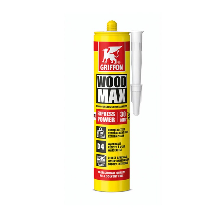 Lipici expres pentru lemn, Bison, Wood Max, 380g