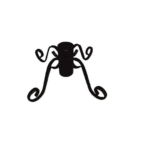 Suport brad fier forjat, negru, 190x530 mm