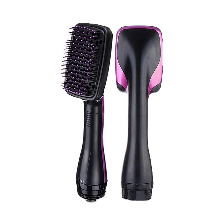 Електрическа четка за коса, Verk, 1000W, Черна