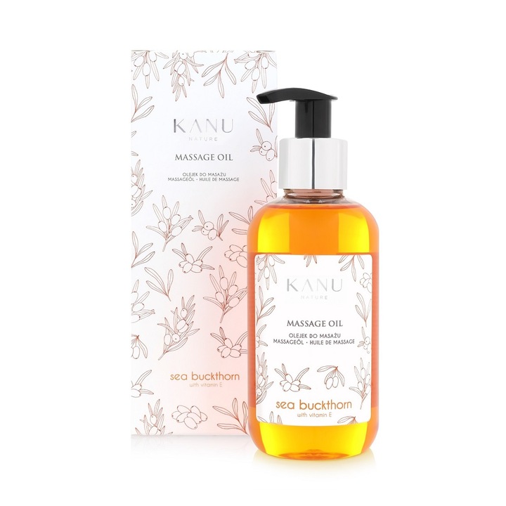 Masszázs olaj homoktövis, Kanu Nature, ránctalanító és fiatalító hatású, 200 ml