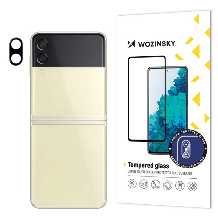 Telefonvédő fólia, Wozinsky, Samsung Galaxy Z Flip 3-hoz, Üveg, Átlátszó