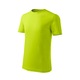 Set 2 tricouri pentru copii, Malfini, Classic, Gri inchis/Lime, 122 CM
