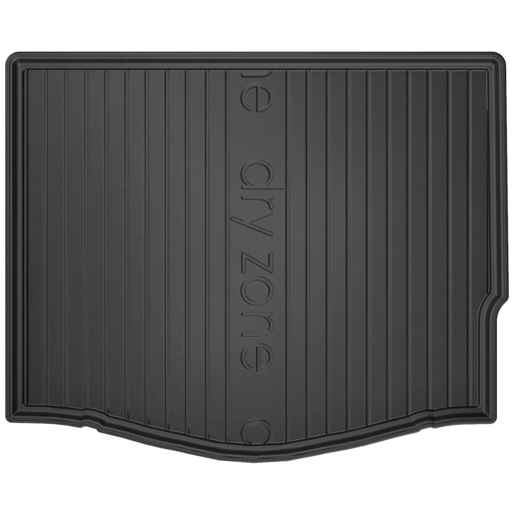 Covoras portbagaj Frogum DryZone din Cauciuc pentru Ford Focus III 2010-2019 Hatchback, cu roata de rezerva suplimentara Negru