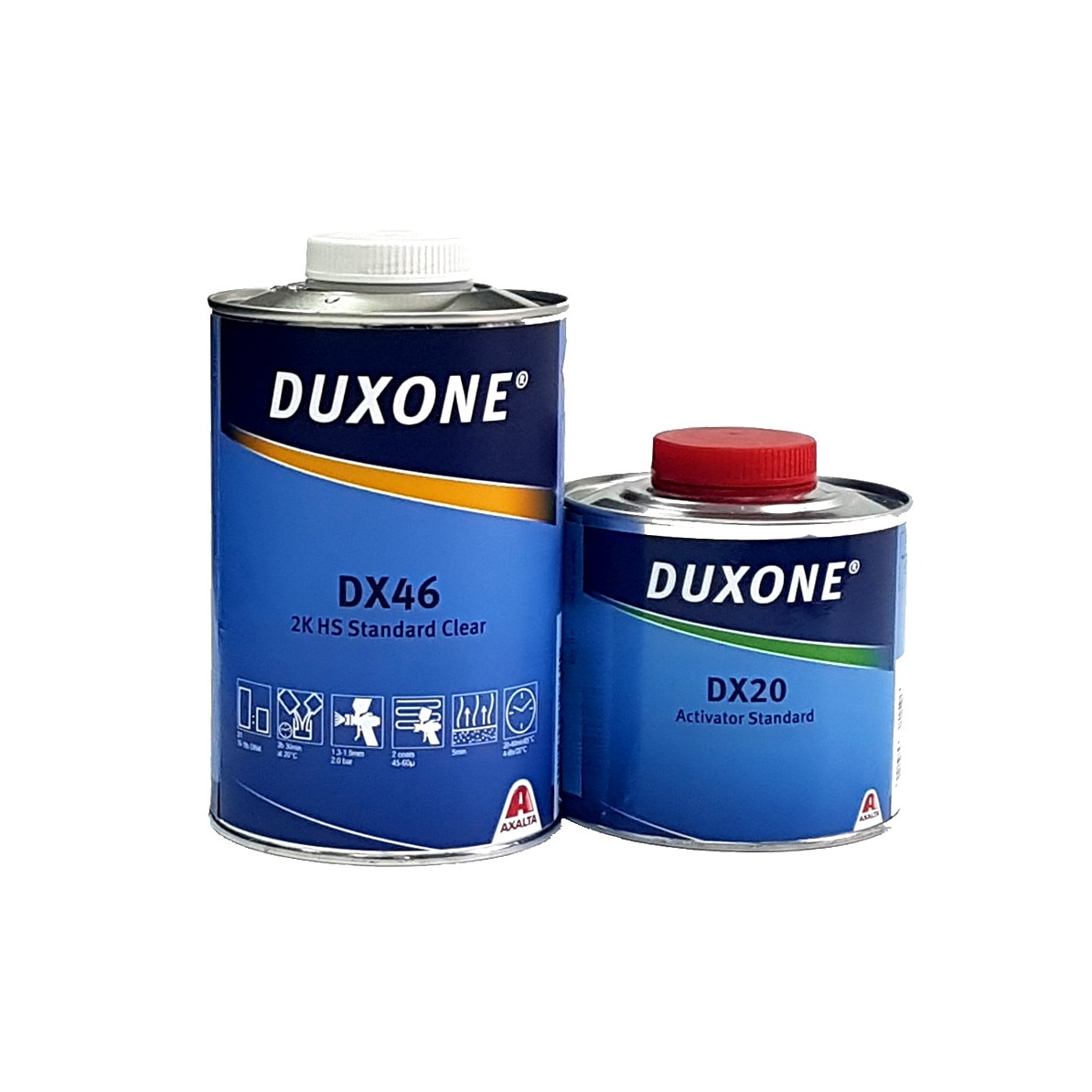 Комплект лак Duxone DX46, 1L, Със стандартен втвърдител DX20, 0.5L ...