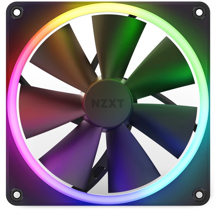 Ventilator NZXT F140 RGB, Negru
