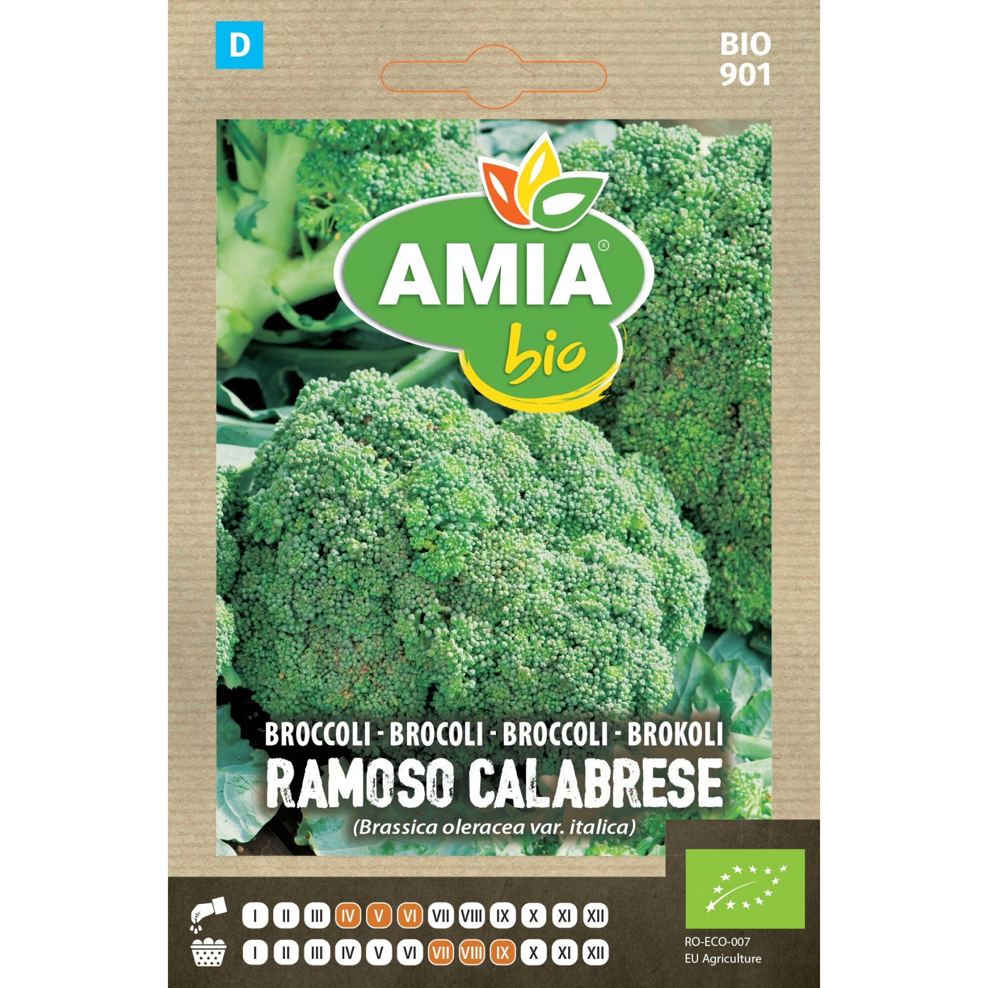 century fall back considerate Seminte bio brocoli, 2,5 grame, AMIA - eMAG.ro