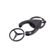 Kulcstartó IdeallStore, Fekete Mercedes, 7,5 cm, fém, fekete