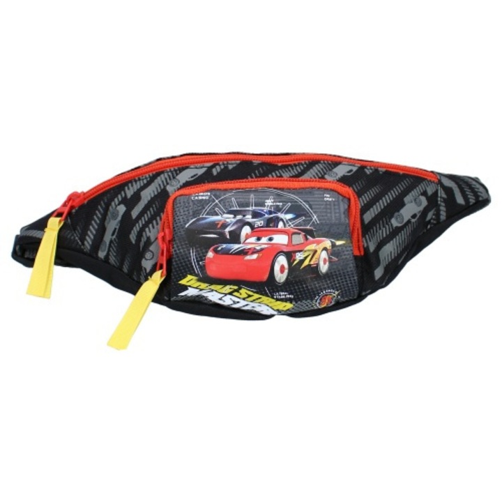 Borseta sport pentru copii Vadobag Cars, 30x13x5cm, Negru