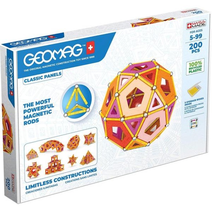 Set de constructie, Geomag, 200 piese, 460x300x50 mm