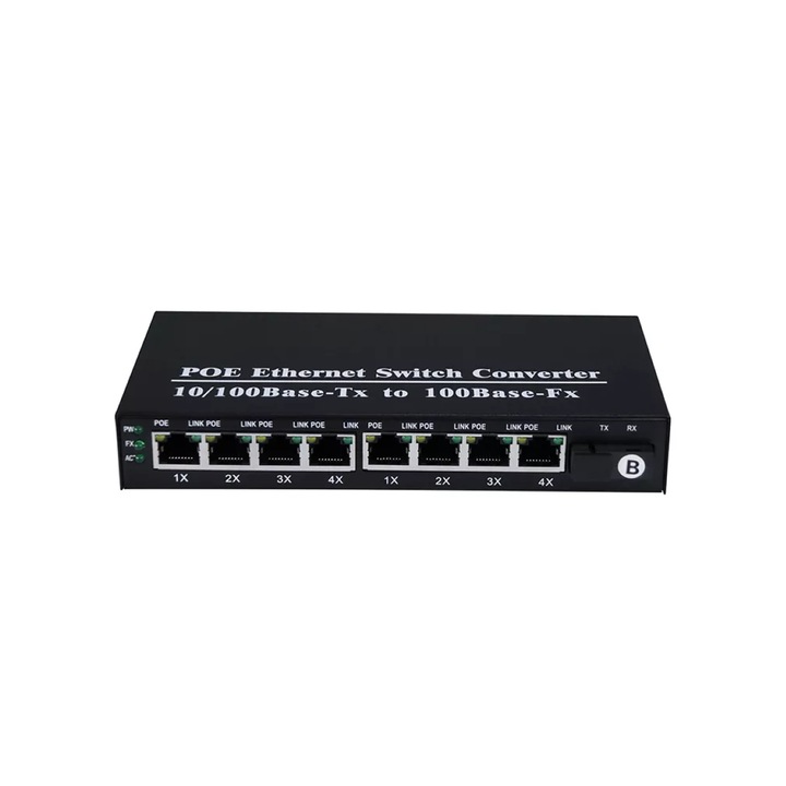 Switch POE 8FE 1 Port Optic Tip B 100MB