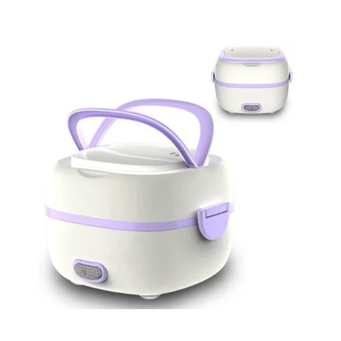 Електрическа кутия за обяд, Пластмаса, 200W, 1L, Лилава - eMAG.bg