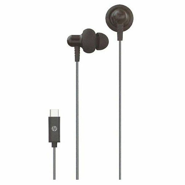 Casti In-Ear cu Microfon HP DHH-1126, Type-C, Negru