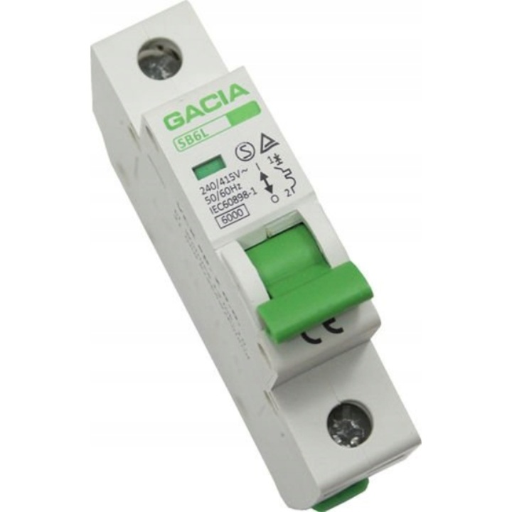 Túláram megszakító 6kA C20 1P GACIA 9674
