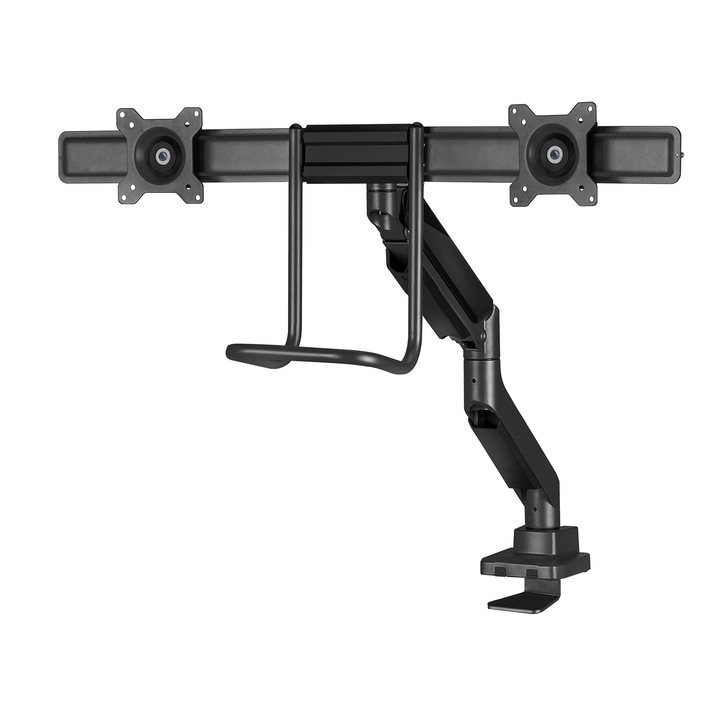 Двойна стойка за монитор с дръжка, 17"- 32", 16 кг, Audizio MAD20F
