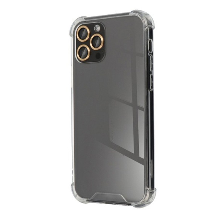 Калъф, съвместим със Samsung Galaxy A22 5G, Anti-Shock, гъвкав твърд TPU, Top Crystal Clear, Transparent